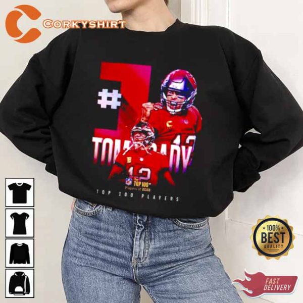 No 1 Player In The Top 100 Tombrady Tampa Bay Buccaneers T-Shirt