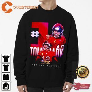 No 1 Player In The Top 100 Tombrady Tampa Bay Buccaneers T-Shirt