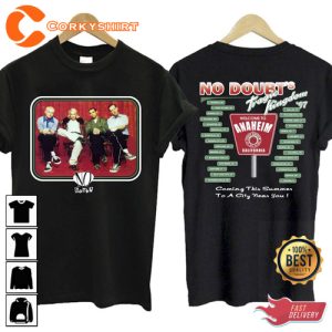 No Doubt 1997 White Concert Music Concert Tour T-Shirt