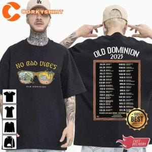 Old Dominion 2023 Tour Shirt Old Dominion No Bad Vibes Tour Tee