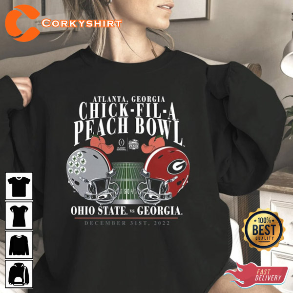 Peach Bowl Georgia vs Ohio State Football Playoff Shirt