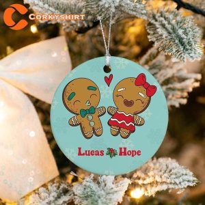 Personalized Valentine's Day Gingerbread Custom Valentines Ornament