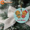 Personalized Valentine’s Day Gingerbread Custom Valentines Ornament