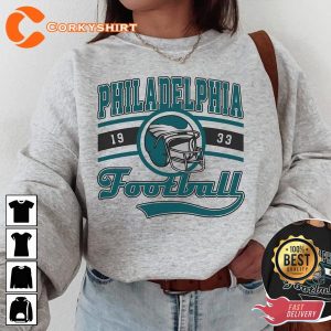 Philadelphia Football Eagle Team Vintage Style Unisex Football Shirt