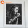 Post Malone 90s Rap Poster Wall Art