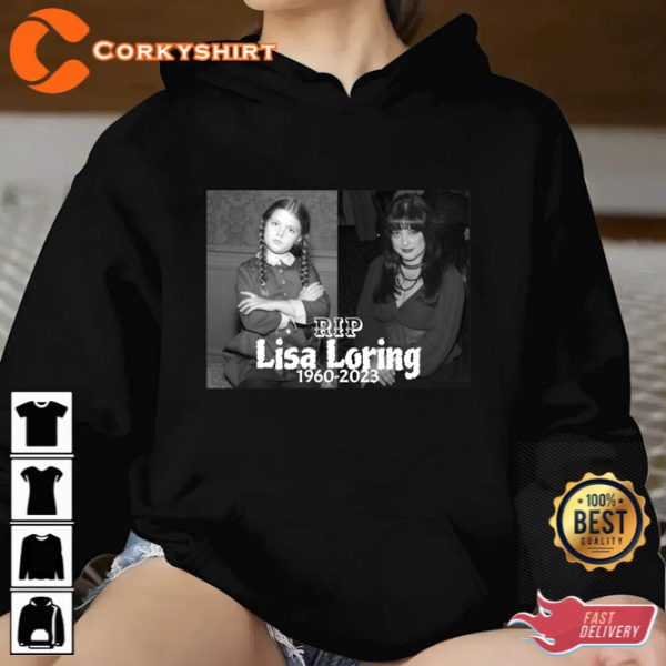 RIP Lisa Loring The Original Wednesday 1960 2023 Thank You For The Memories T-Shirt