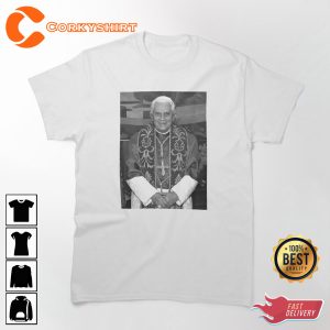 RIP Pope Benedict XVI Catholic Church Memorial Printed Shirt