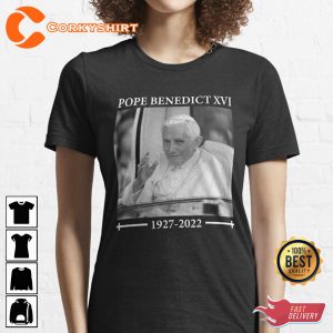 RIP Pope Benedict XVI Catholic Church Unisex Memorial Shirt