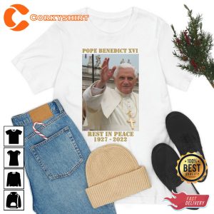 RIP Pope Benedict XVI Holiness Roman Catholic Holy Father Memorial Shirt