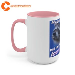 Raccoon Pain Is Chronic Funny Meme Gift Idea Ceramic Coffee Mug