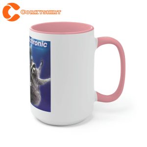 Raccoon Pain Is Chronic Funny Meme Gift Idea Ceramic Coffee Mug