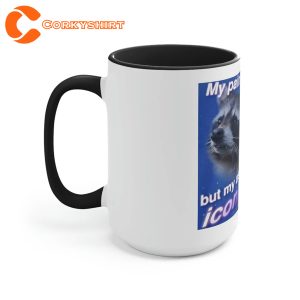 Raccoon Pain Is Chronic Funny Meme Gift Idea Ceramic Coffee Mug