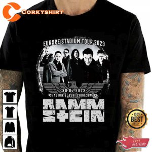 Rammstein Europe Tour 2023 Tickets Unisex Graphic T-Shirt