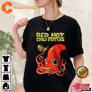Red Hot Chili Peppers Octopus 1983 Funk Rock Band Concert Tour 2023 Shirt