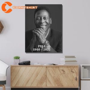 Remembering Pele Legends Never Die Soccer Poster