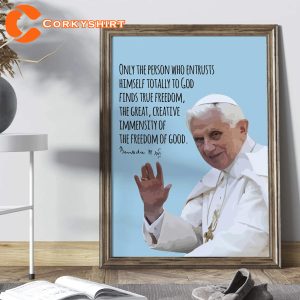 Rest In Peace Pope Benedict XVI Quote Poster