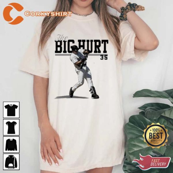 Rest In Peace The Big Hurt 35 Frank Thomas Play T-Shirt