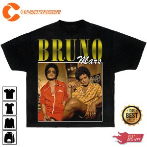 Retro 90s Bruno Mars Gift for Fans Vintage Graphic Tee