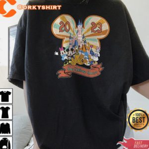 Retro 90s Mickey And Friends Disneyland Shirt