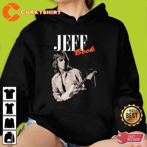 Retro 90s Rock Jeff Beck Gift for Fans Unisex Vintage T-Shirt Design