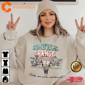 Retro 90s Zach Bryan Something in the Orange Retro Country Music Western Sweatshirt