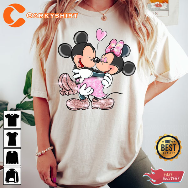 Mickey Mouse And Minnie Mouse Gucci T-Shirt - Anynee