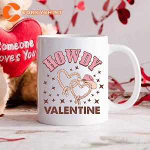 Retro Howdy Valentines Day Western Cowboy Xoxo Love Mug