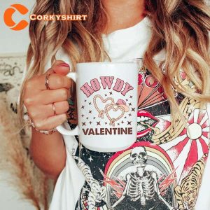 Retro Howdy Valentines Day Western Cowboy Xoxo Love Mug