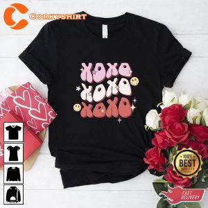 Retro Valentines Day XOXO Shirt For Women