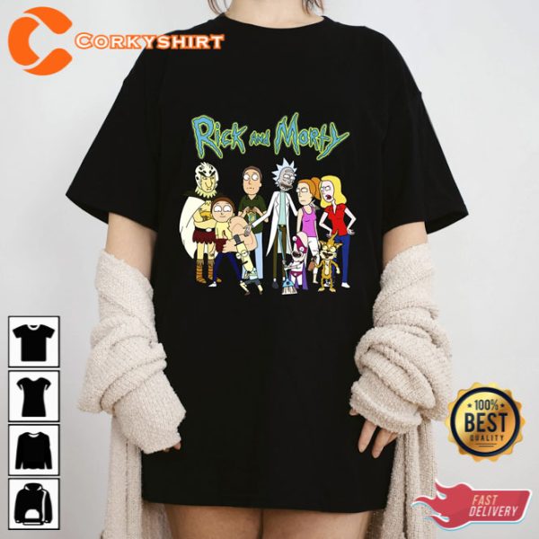 Rick And Morty Characters Shirt Design