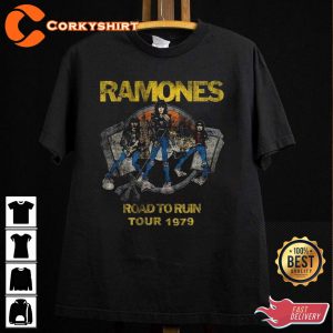Road To Ruin Ramones Rock Band fan Gift Unisex Graphic T-Shirt