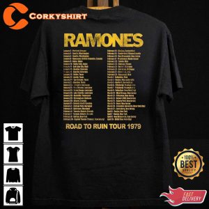 Road To Ruin Ramones Rock Band fan Gift Unisex Graphic T-Shirt