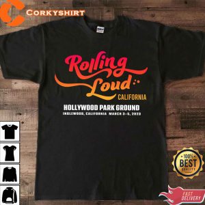 Rolling Loud California 2023 Music Festival Hollywood Park Ground T-Shirt