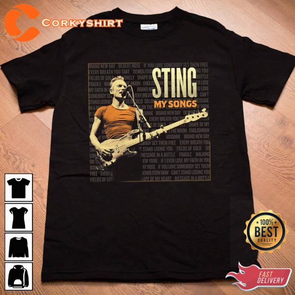 STING MY SONGS 2023 World Tour T-shirt