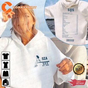 SZA Vintage Sos Tracklist Sza S.O.S Album shirt 2 Sided Unisex T-Shirt