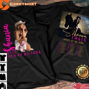 Shania Twain Queen Of Me Tour 2023 Gift for Fans T-Shirt