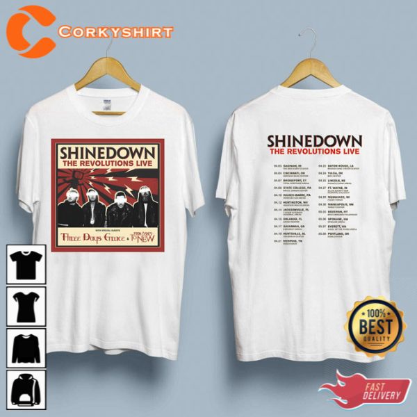 Shinedown The Revolutions Live Tour 2023 Hot Unisex T-Shirt