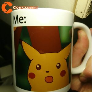Shocked Meme Inspired Funny Suprised Mug