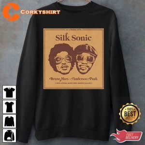 Silk Sonic Bruno Mars and Anderson Paak Unisex Vintage T-Shirt