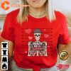 Skeleton Valentines Day Love Vibe Skull Funny Unisex T-Shirt