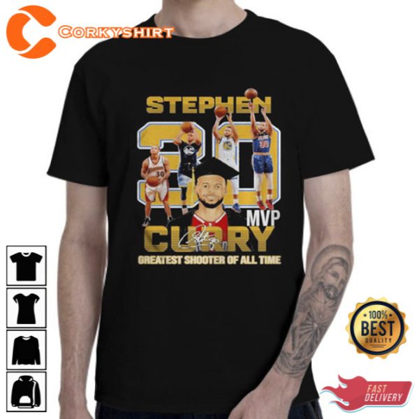 Stephen Curry 30 MVP Greatest Shooter Of All Time Signature Unisex T Shirt