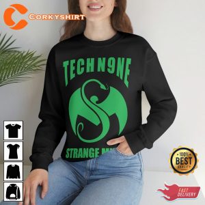 Tech N9ne Neon Green Graphic Limited Edition Heavy Blend Unisex Sweatshirt