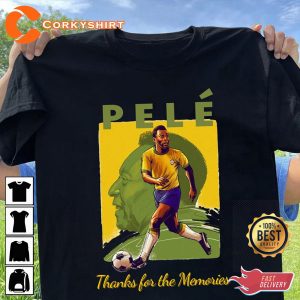 Thanks for the Memories Brazil Pele Legend Soccer T-Shirt