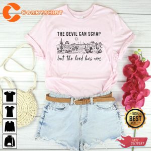 The Devil Can Scrap But The Lord Has Won Zach Country Music Western Sweatshirt