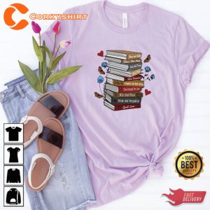 The Most Popular Romantic Books Cute Valentine Shirt