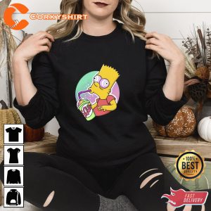 The Simpson Squishee Brain Freeze Funny Shirt