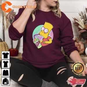 The Simpson Squishee Brain Freeze Funny Shirt