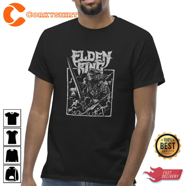 The Tarnished Unisex Elden Ring Heavy Metal Video game T-Shirt