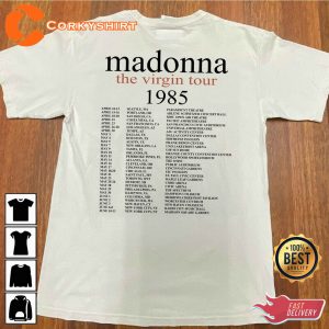 The Virgin Tour 1985 Like A Virgin Madonna Unisex Graphic T-Shirt