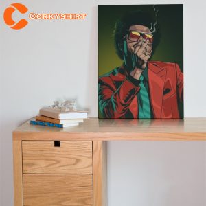 The Weeknd Cigarette Smoking Gift for Fans Wall Art Poster